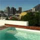 roof plunge pool view of city